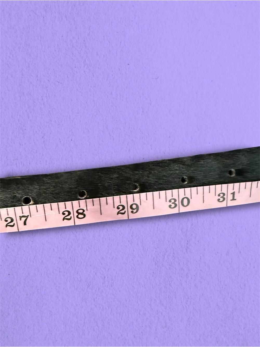 Henri Bendel Calf-Hair Black Belt with Genuine Leather lining. - Picture 4 of 4